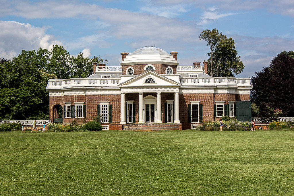 Thomas Jefferson's home Monticello featuring Colonial Grid Windows